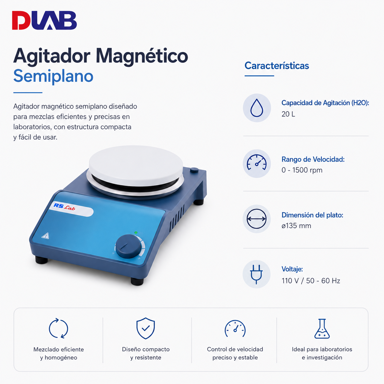 Agitador semiplano - DIAB