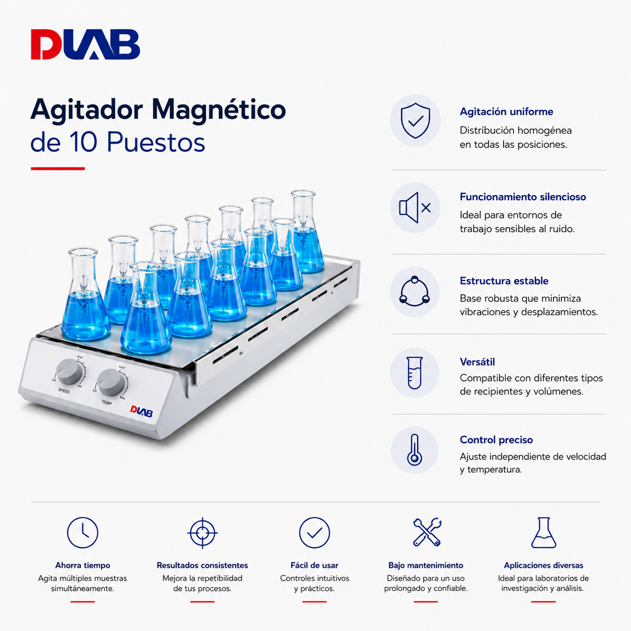 Agitador de 10 puestos - DIAB