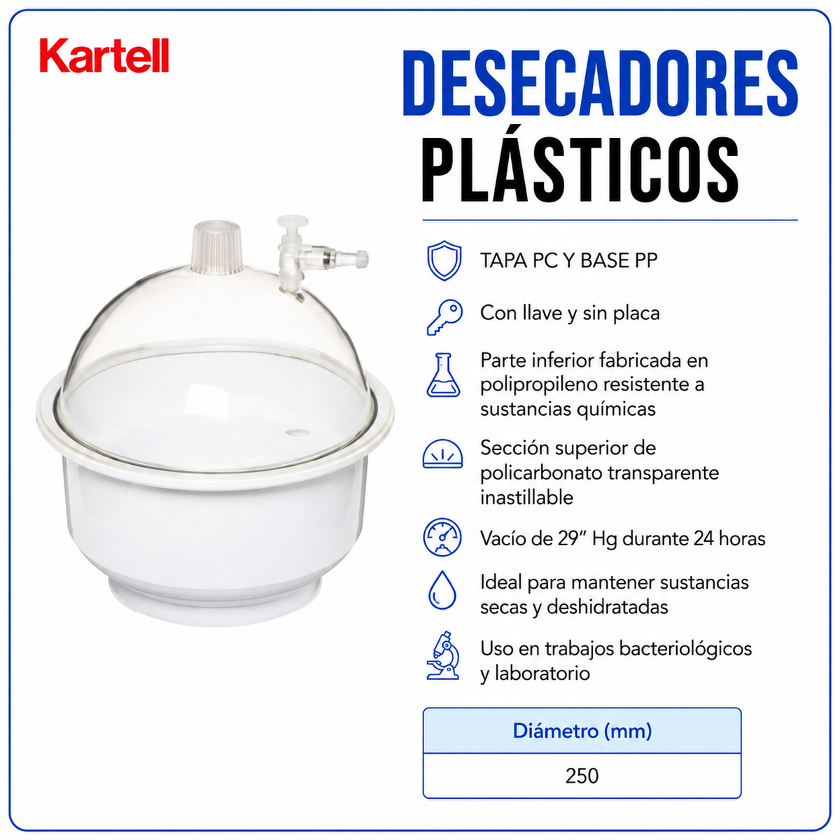 Desecadores de plástico