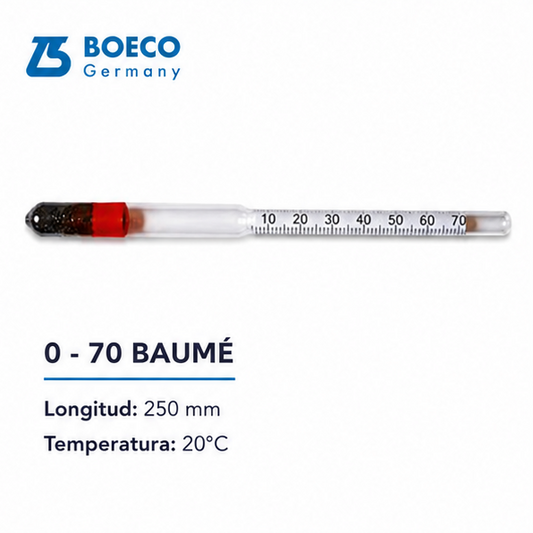 Hidrómetro 0 - 50 / 0 - 70 BAUMÉ- BOECO