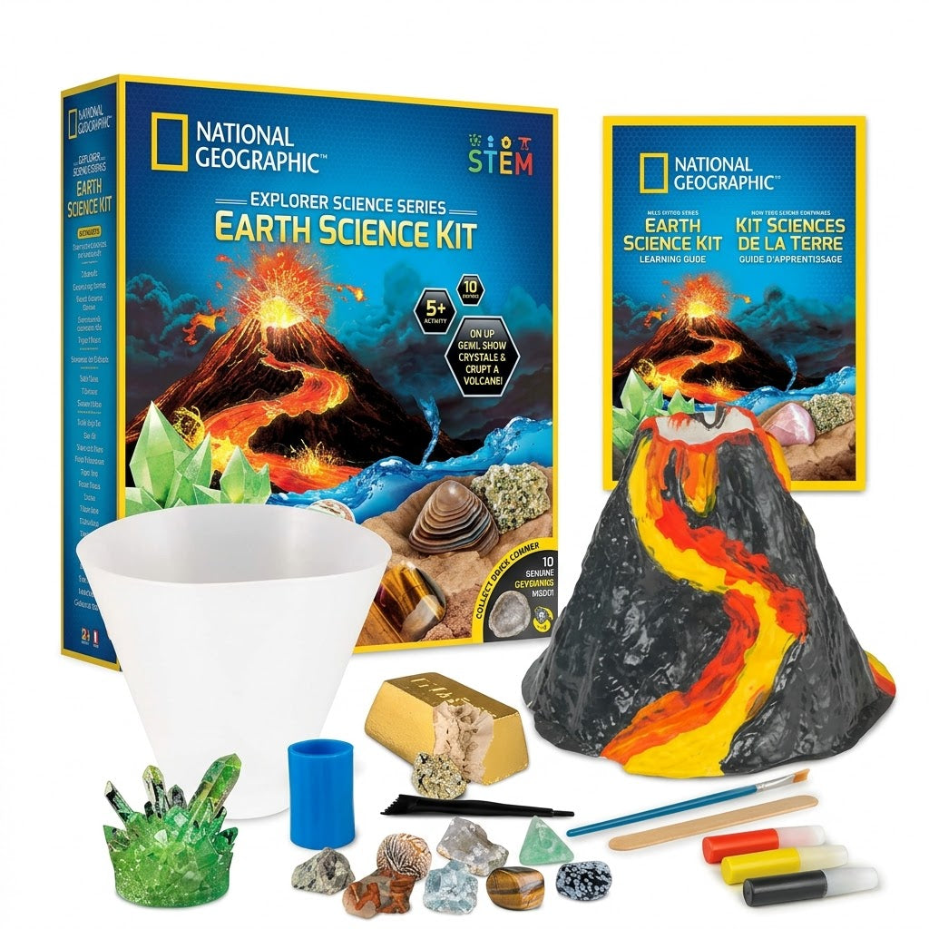 Kit de Ciencias de la Tierra de National Geographic.