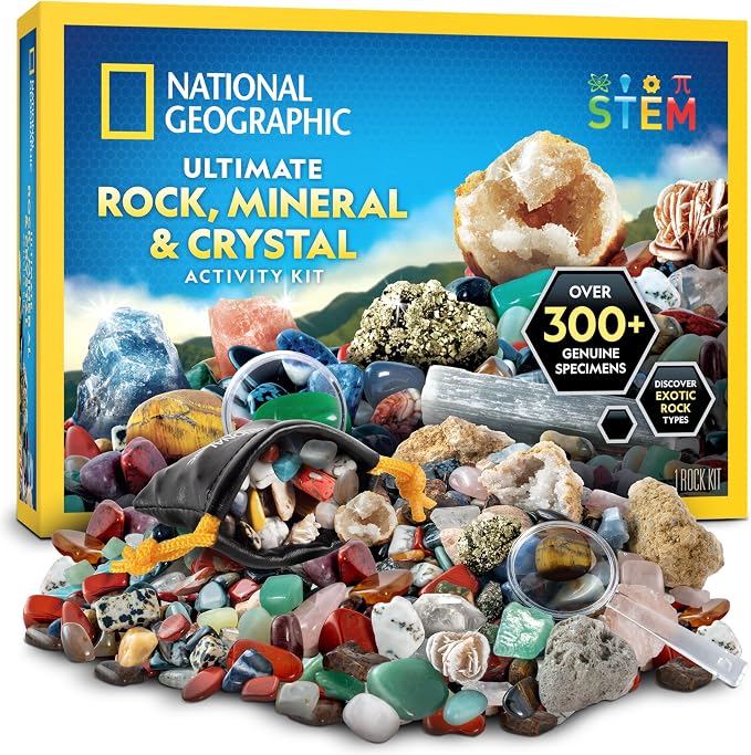 National Geographic Rock Collection Box for Kids es un kit