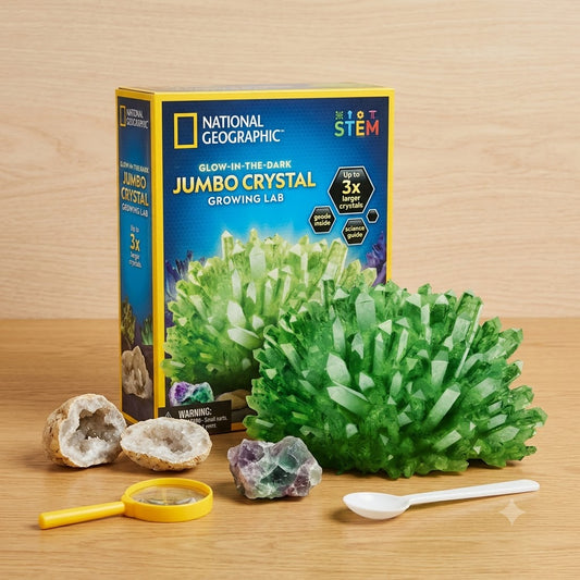 National Geographic Jumbo Glow in The Dark Crystal Growing Kit