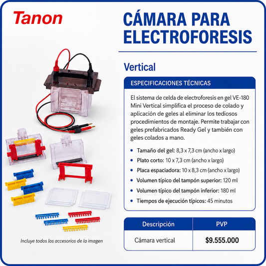 Cámara para electroforesis
