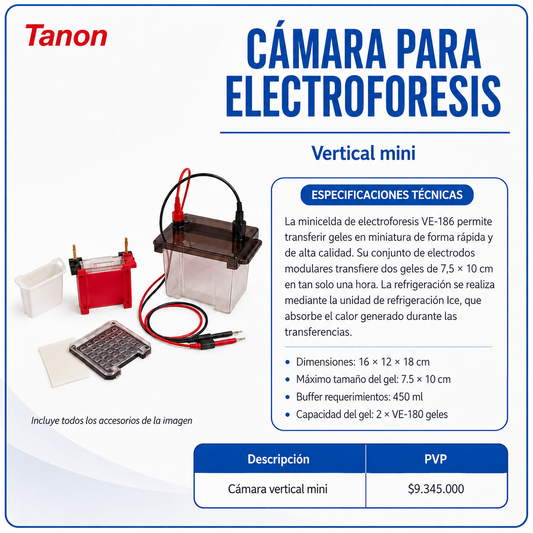 Cámara para elextroforesis