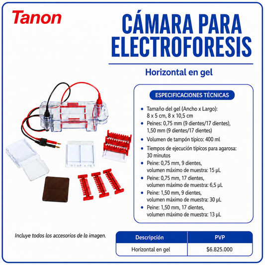 Cámara para electroforesis