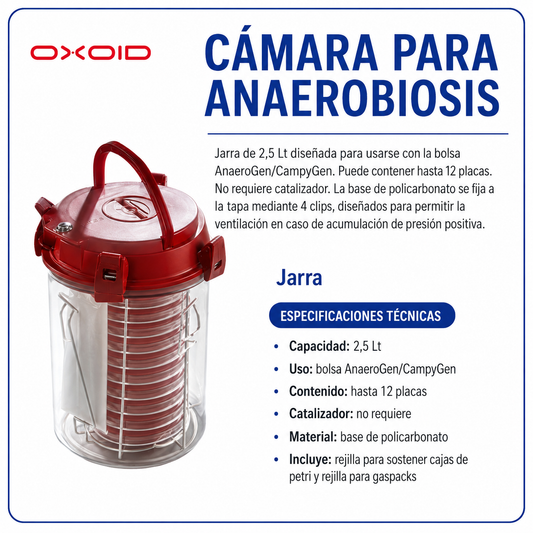 Cámara para anaerobiosis