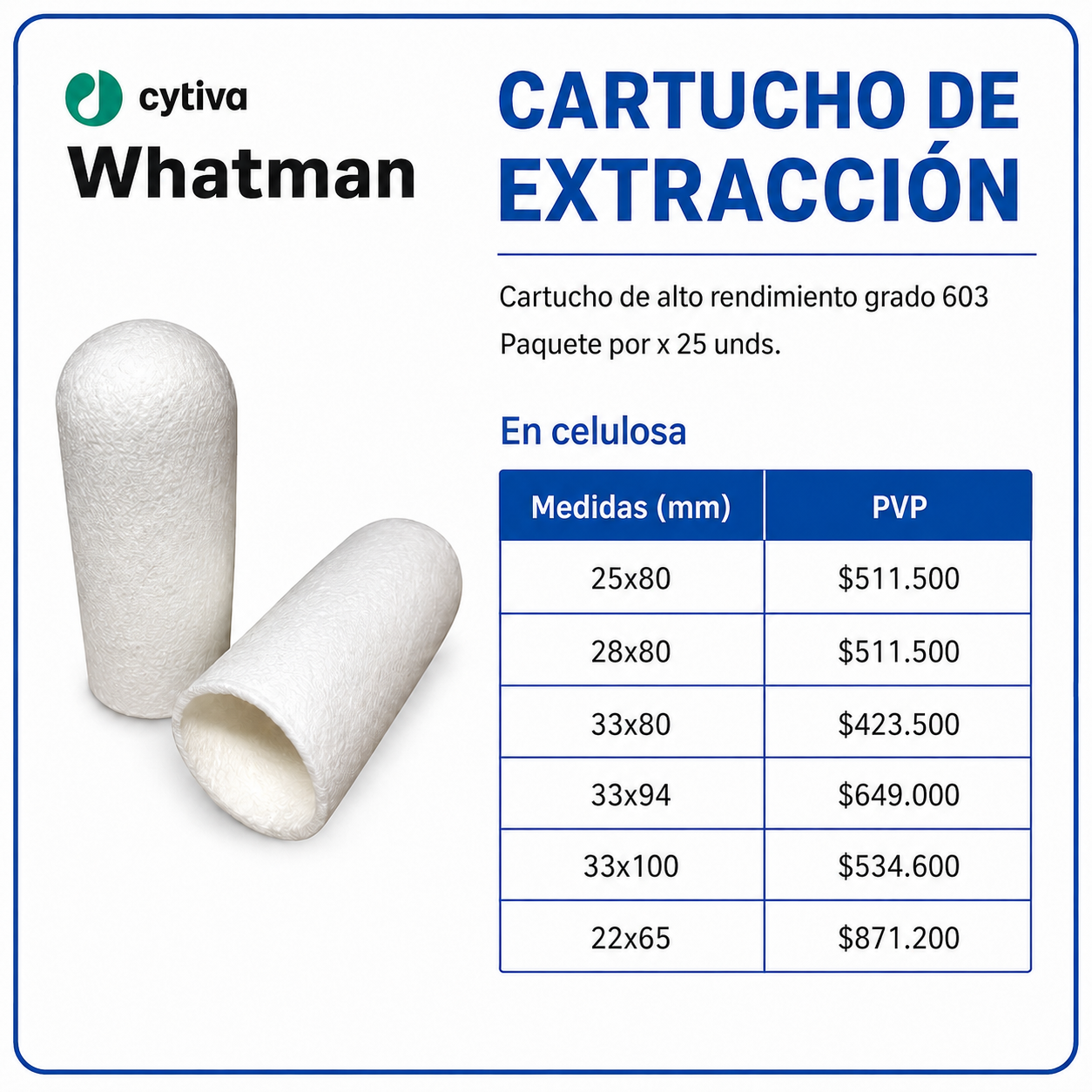 Cartucho de extracción
