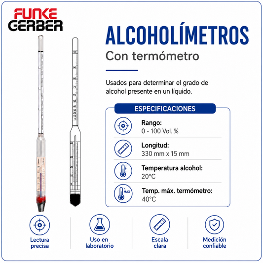 alcoholímetro con termómetro - FUNKE GERBER