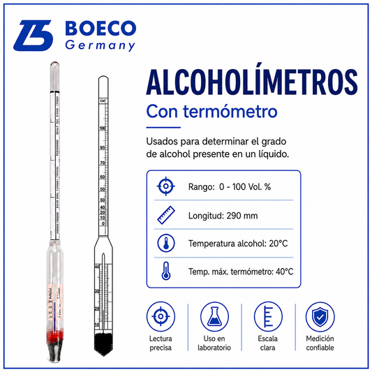 Alcoholímetros con termómetro - BOECO