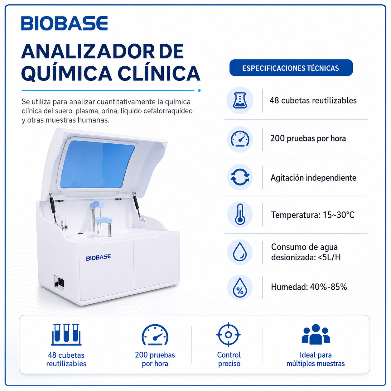 Analizador de química clínica - BIOSASE