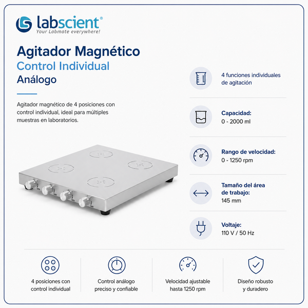 Agitador de Control individual - Labscient