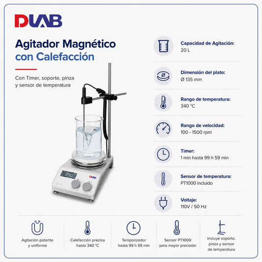 Agitador con calefacción - DIAB