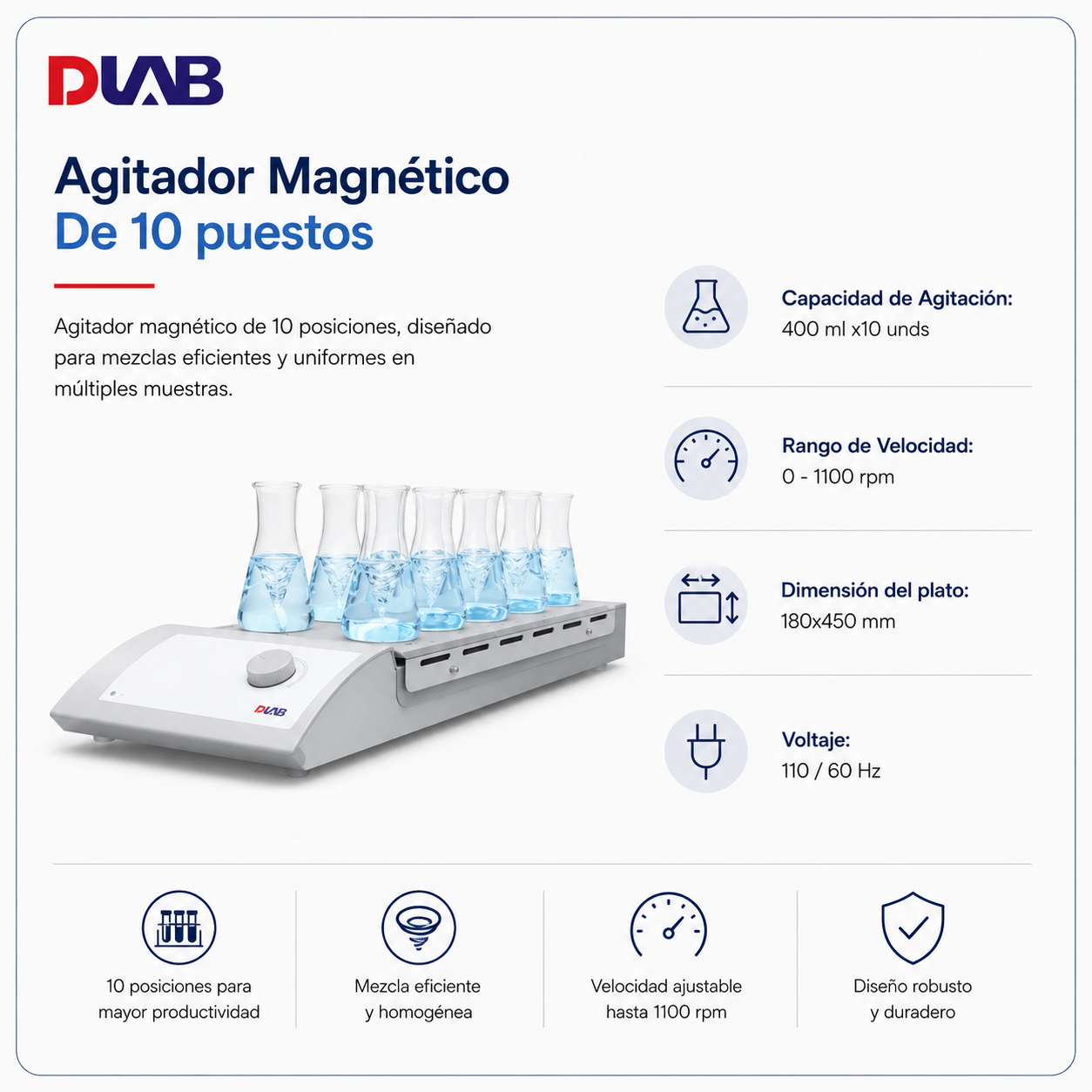 Agitador de 10 puestos - DIAB