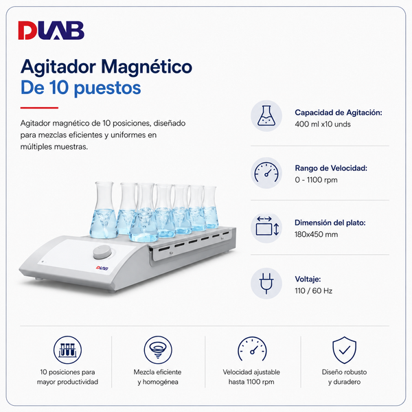 Agitador de 10 puestos - DIAB
