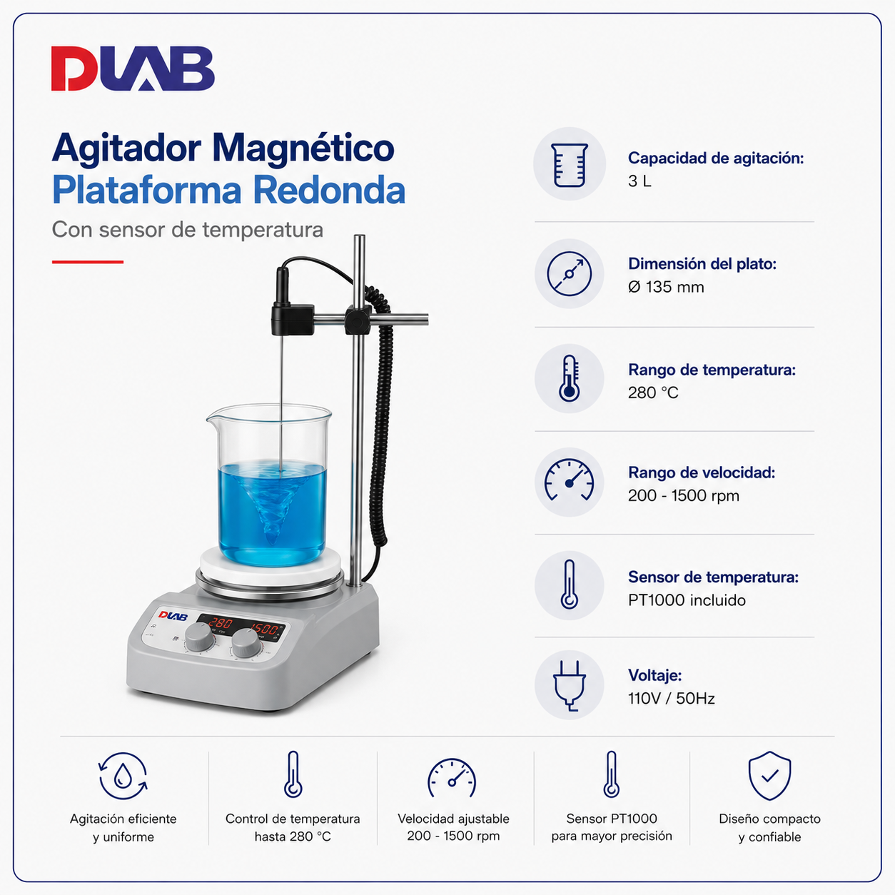 Agitador plataforma redonda - DIAB