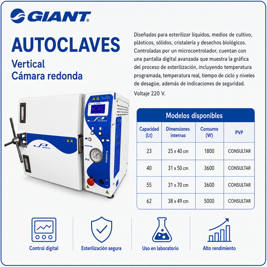 Autoclave vertical - GIANT