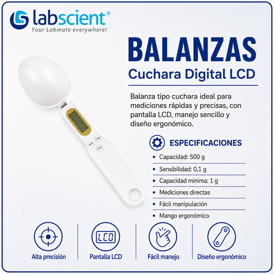 Balanza cuchara digital LCD - LABSCIENT