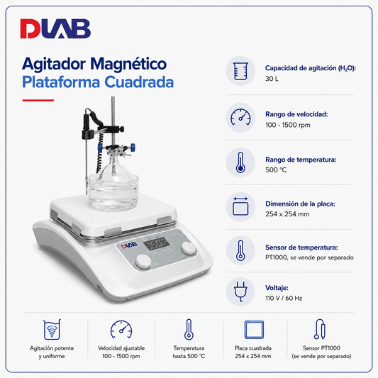 Agitador plataforma cuadrada - DIAB