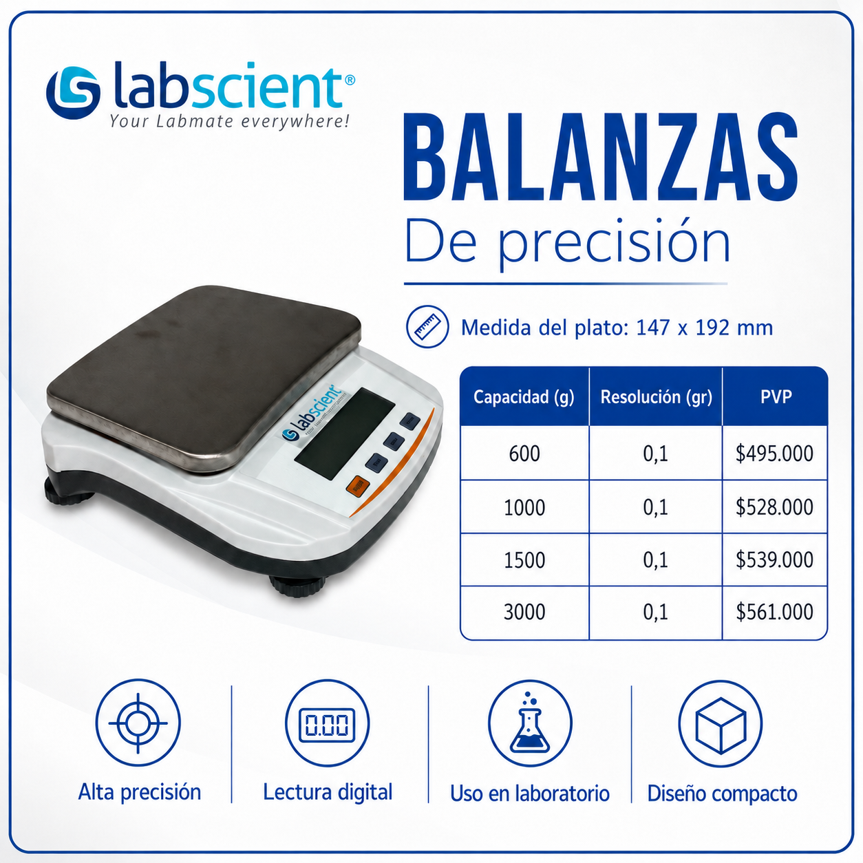 Balanza de precisión - LABSCIENT