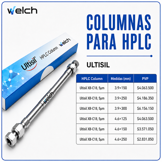 columnas para HPLC Ultisil XB-C18, 5μm - WELCH