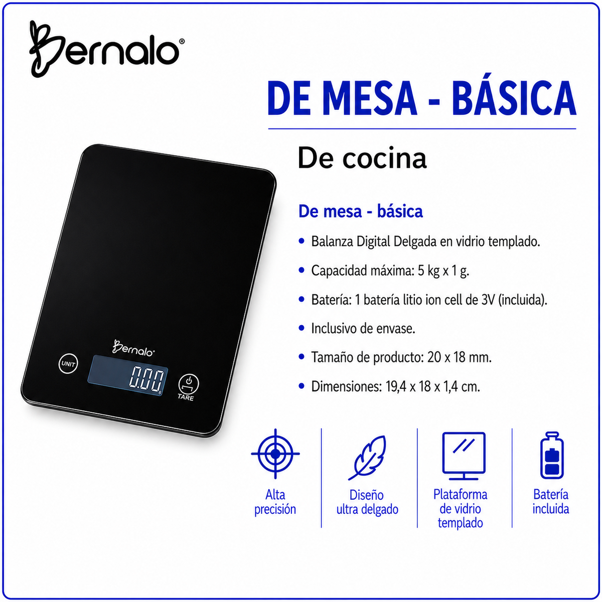 balanzas de mesa - básica - BERNALO