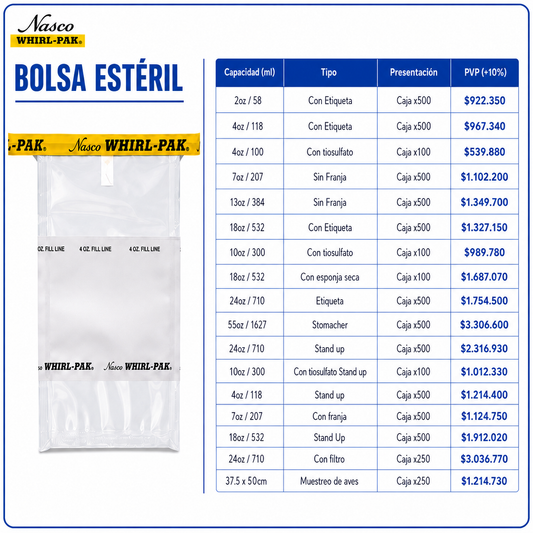Bolsa estéril