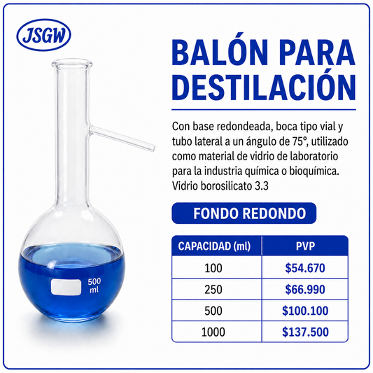 Balón para destilación - JSGW