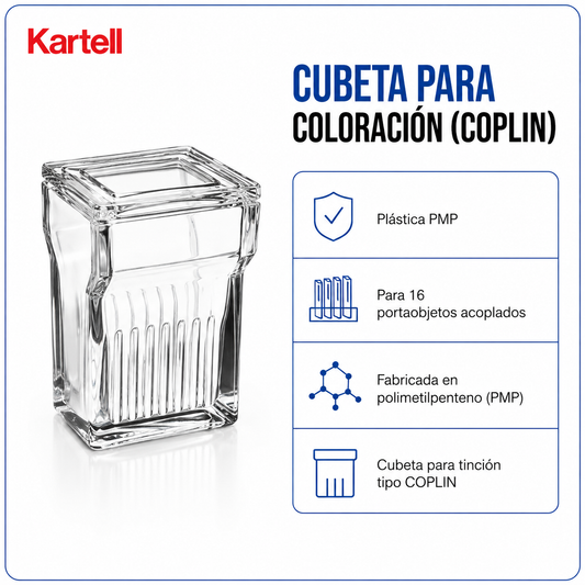 cubeta para coloración