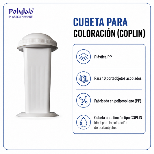 Cubeta para coloración plática PP