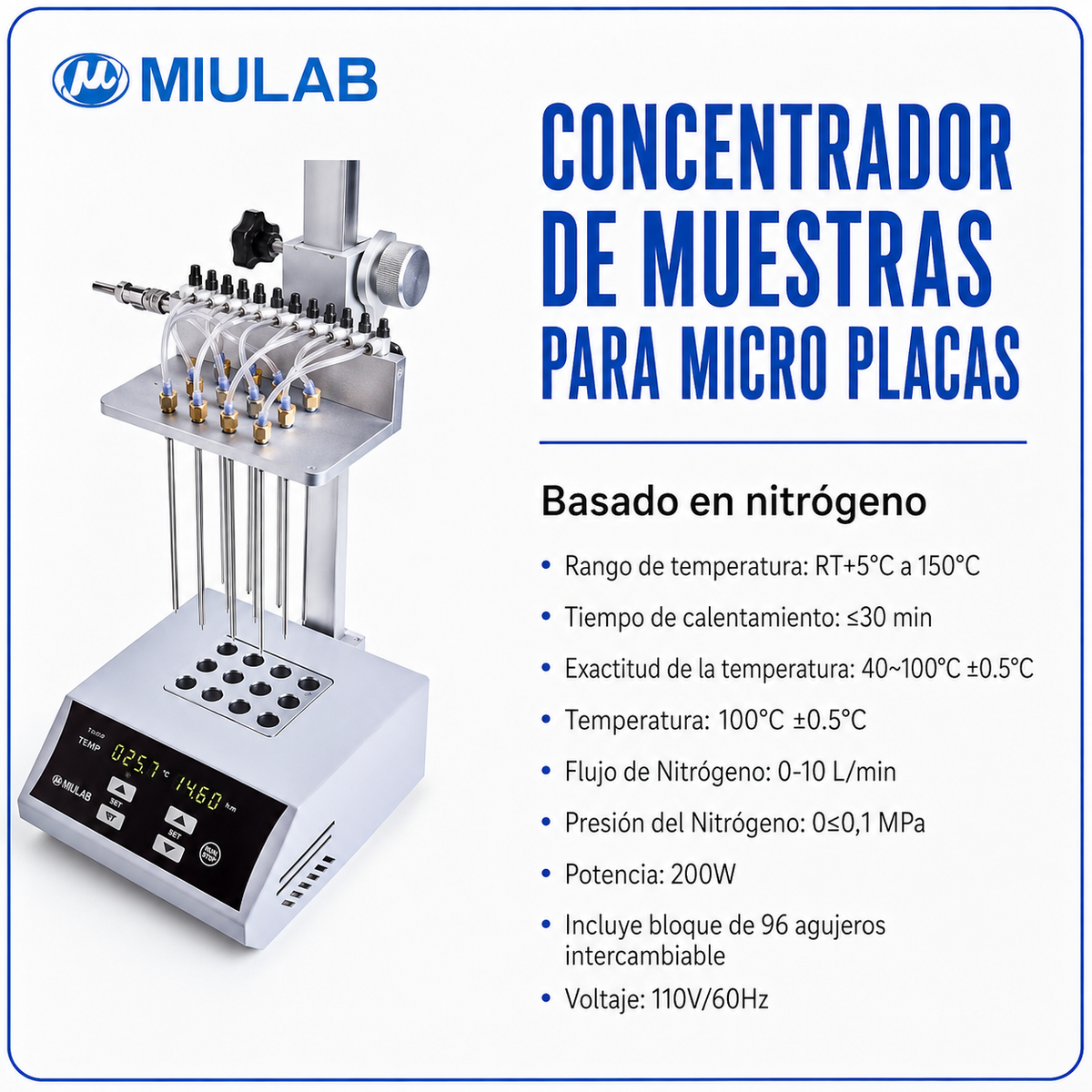CONCENTRADOR DE MUESTRAS PARA MICRO PLACAS