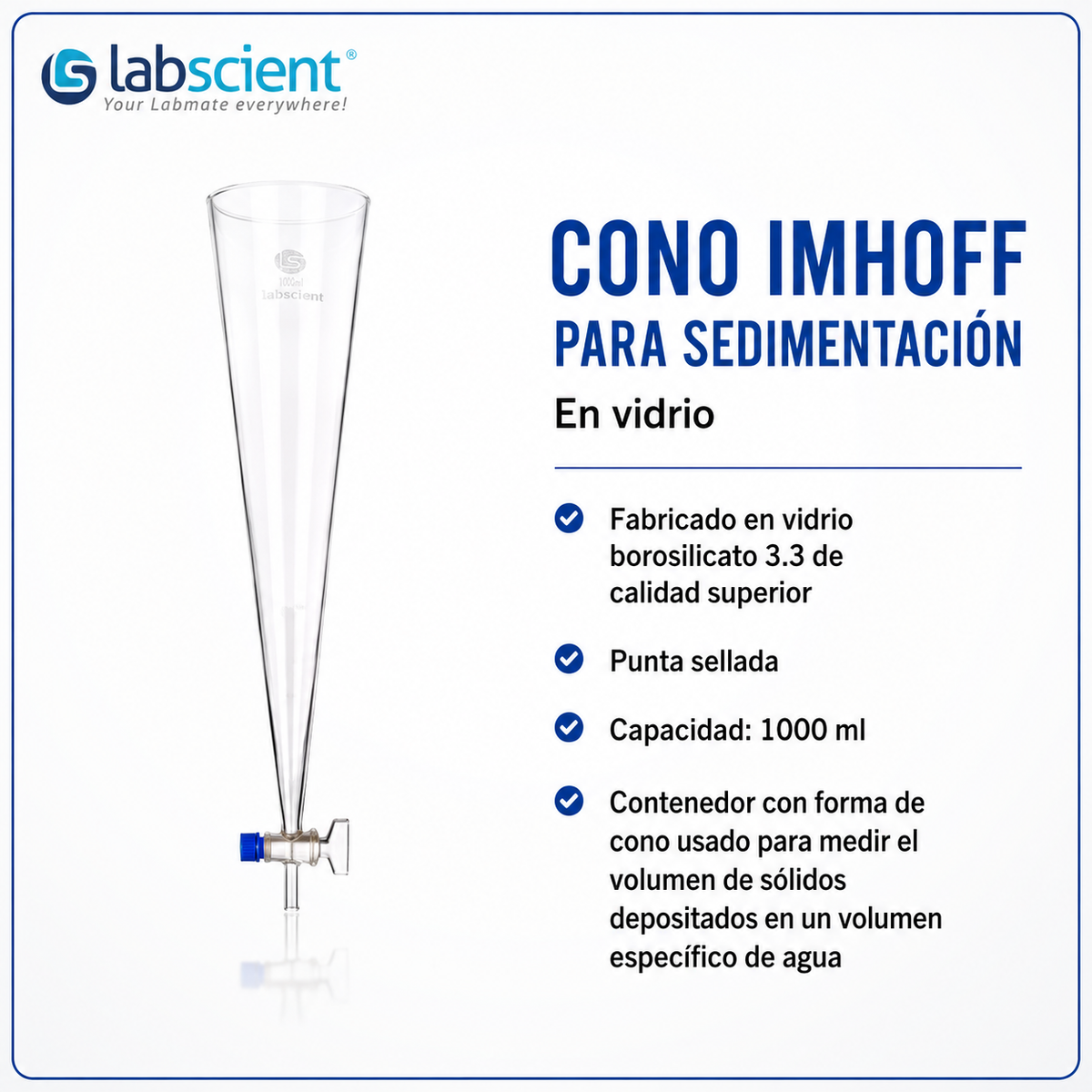 CONO IMHOFF PARA SEDIMENTACIÓN