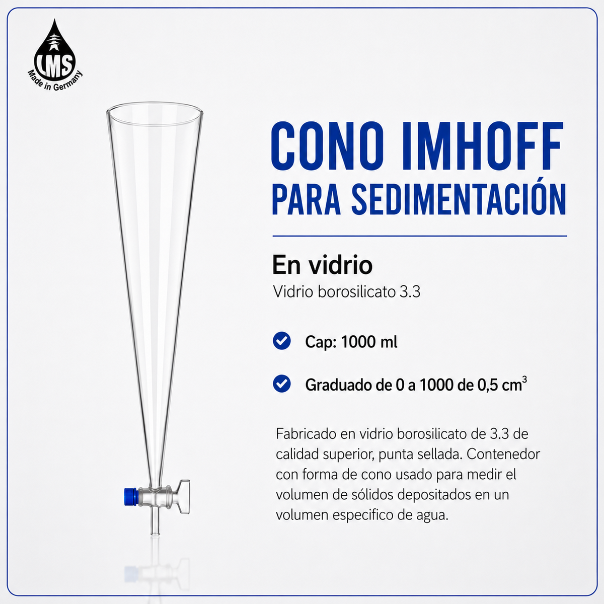 CONO IMHOFF PARA SEDIMENTACIÓN