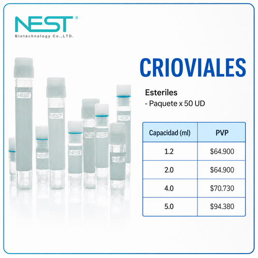 CRIOVIALES Esteriles -Paquete x 50 UD