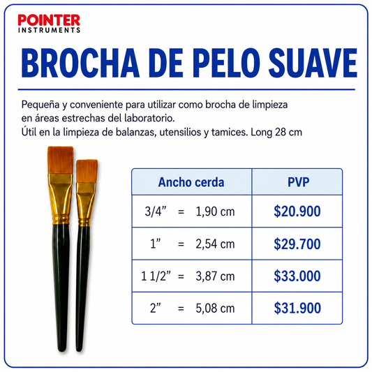 Brocha de pelo suave