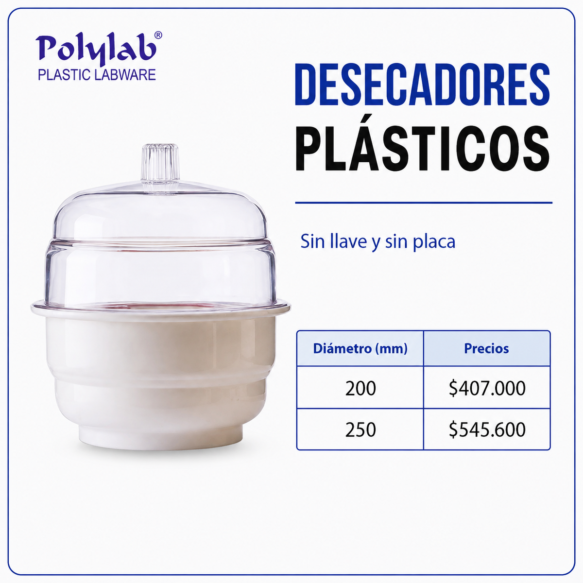 Desecadores de plástico