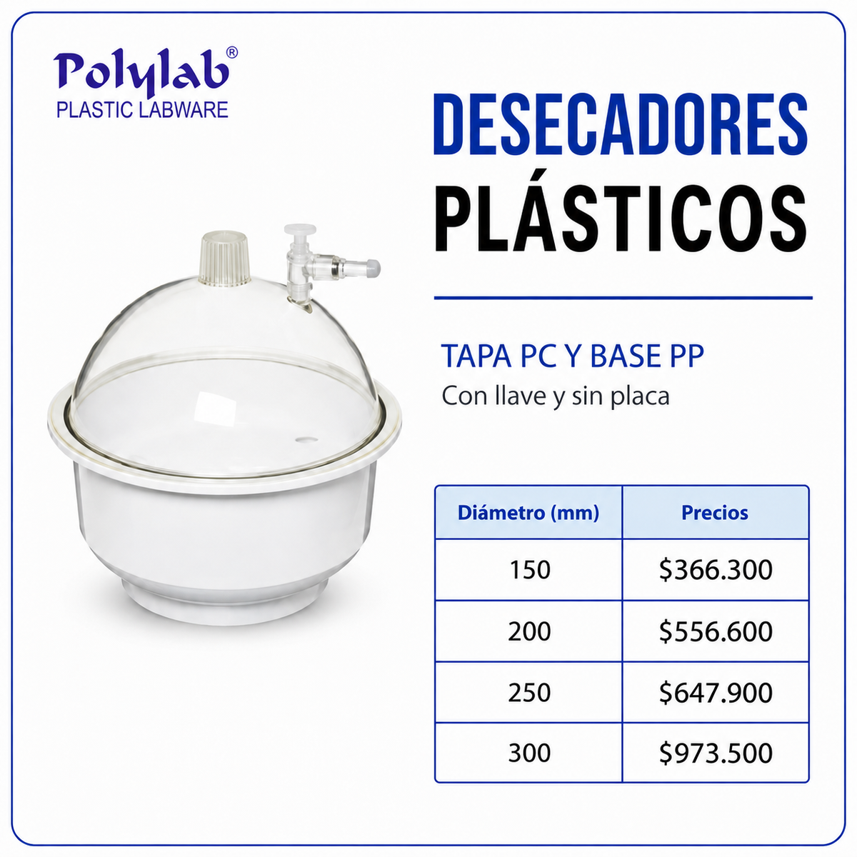 Desecadores de plástico