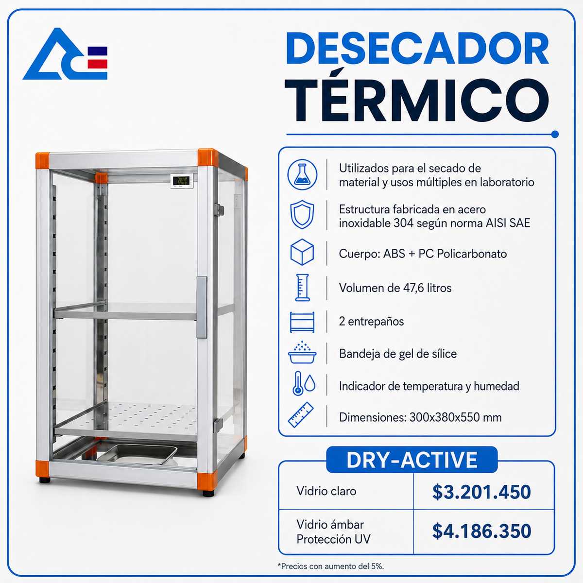 Desecador térmico