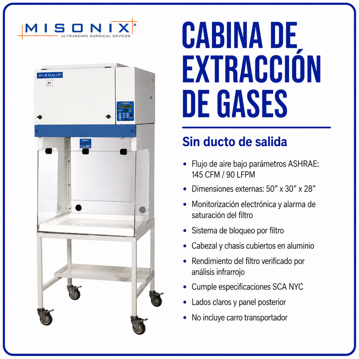 Cabina de extracción de gases