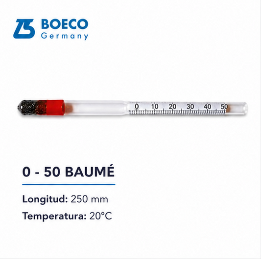 Hidrómetro 0 - 50 / 0 - 70 BAUMÉ- BOECO