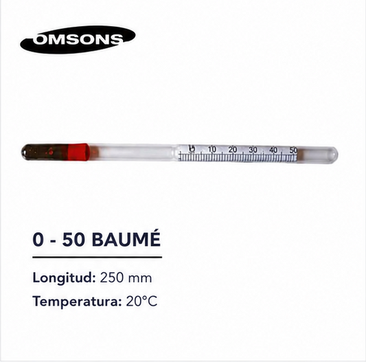 Hidrómetro -0 - 50 BAUMÉ - OMSONS