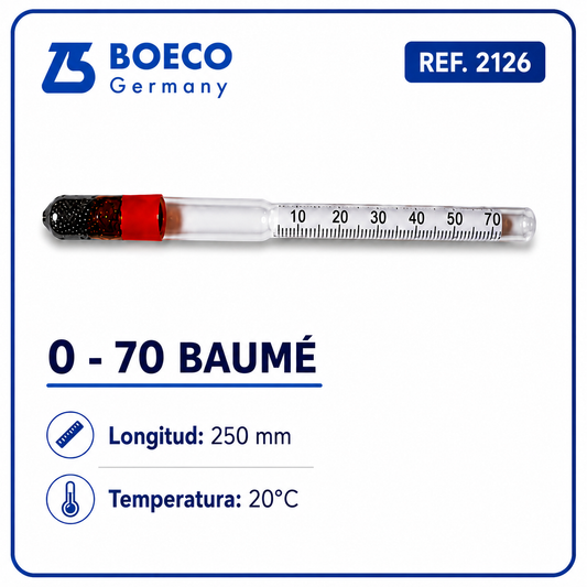 Hidrómetro 0 - 50 / 0 - 70 BAUMÉ- BOECO