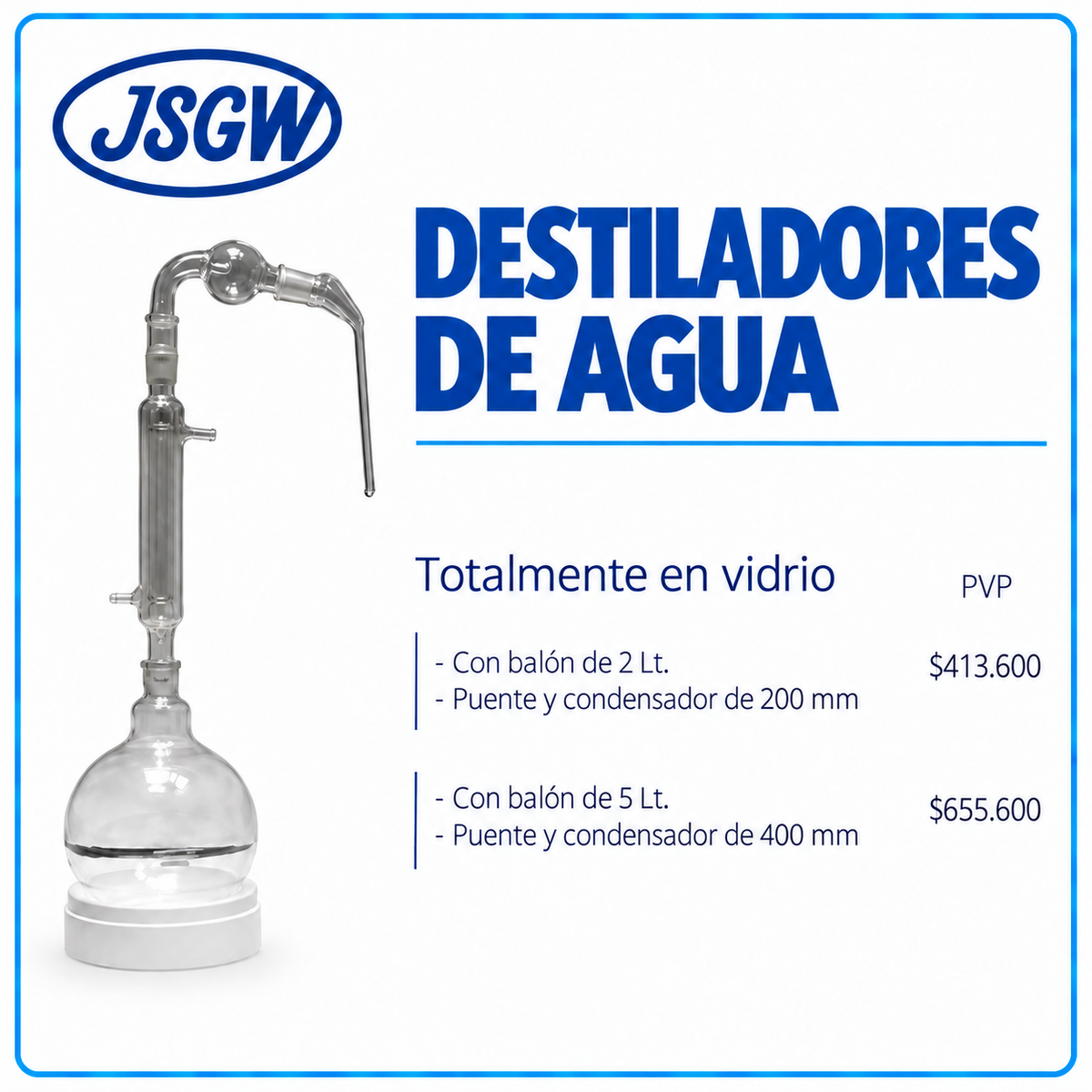 Destiladores de agua