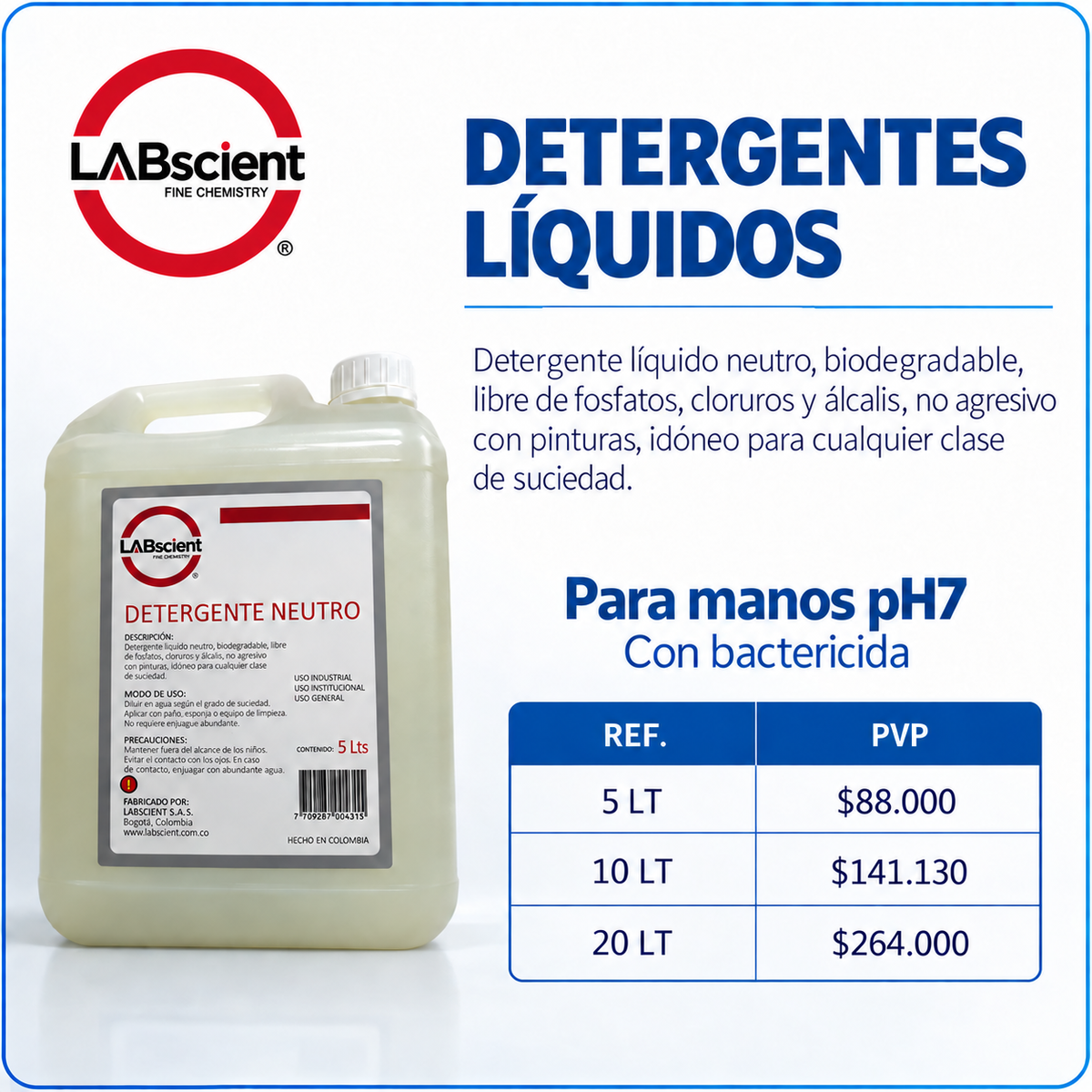 Detergentes líquidos