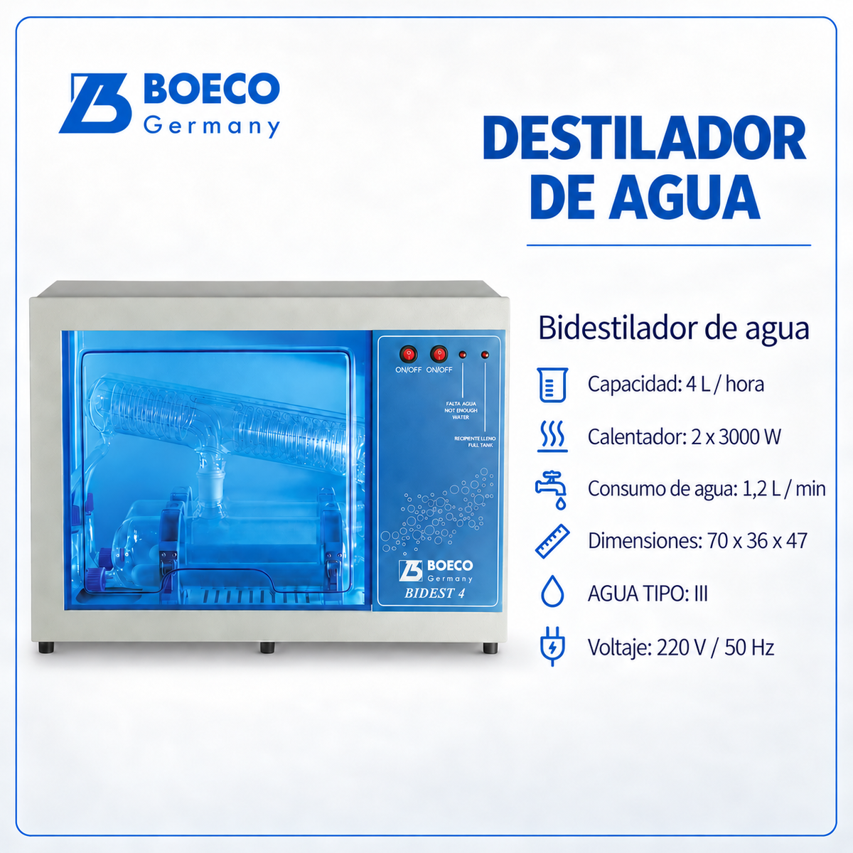 Destilador de agua
