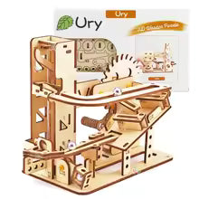 Rompecabezas de Madera 3D Ury: Circuito de Canicas
