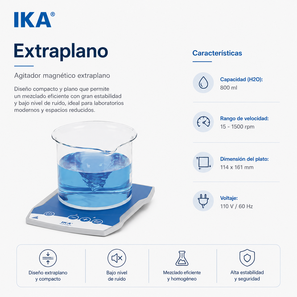 Agitador magnético extraplano - IKA