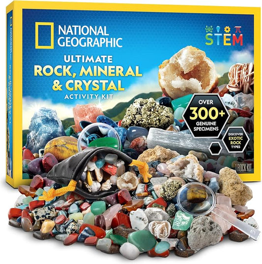 National Geographic Rock Collection Box for Kids es un kit